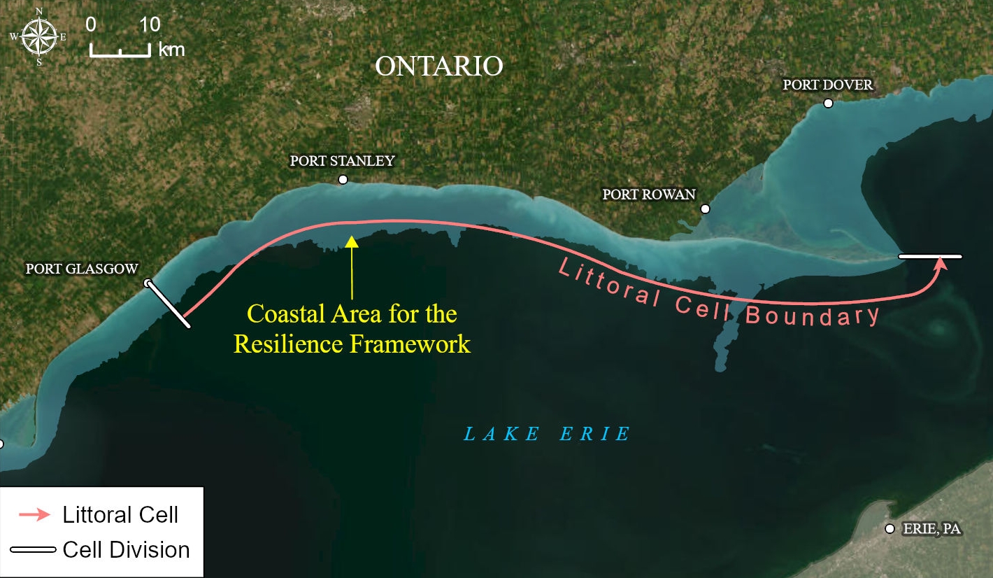 Figure - Central Lake Erie Reg Units with Long Point West Littoral Cell (Crop)